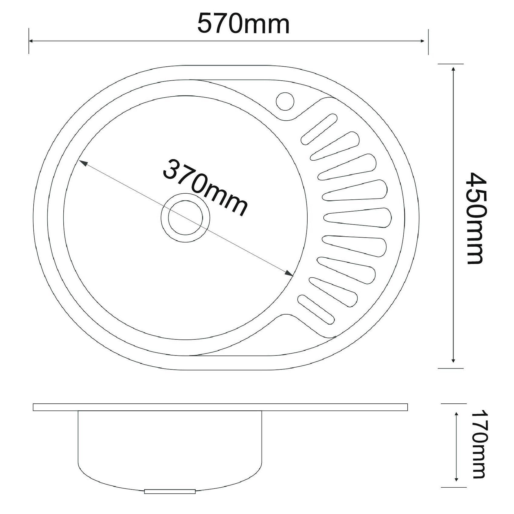 MG6-5745OVL Кухонная мойка