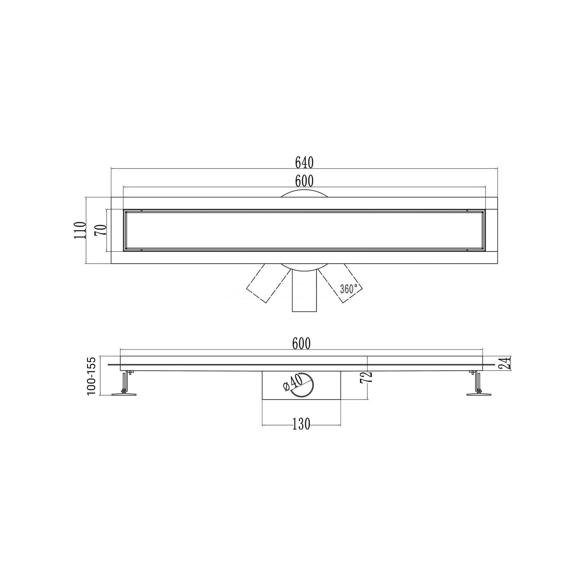 Трап линейный РМС ТЛ-02-60х7